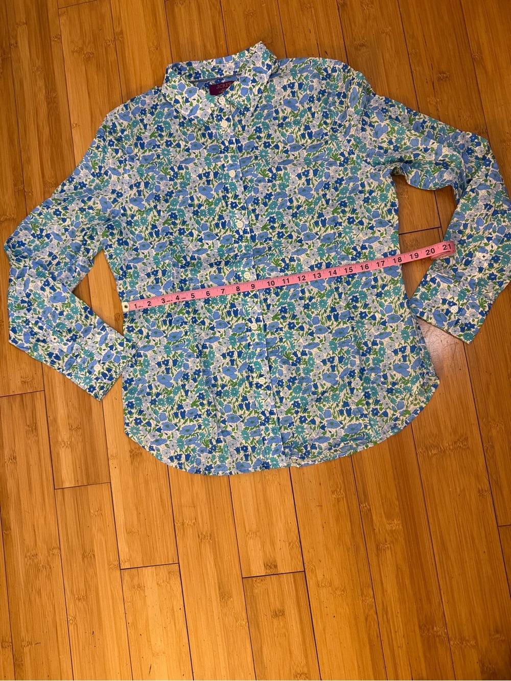 NWOT J. Crew Liberty Long Sleeve Floral Button Down Top Size 8 - Picture 12 of 16